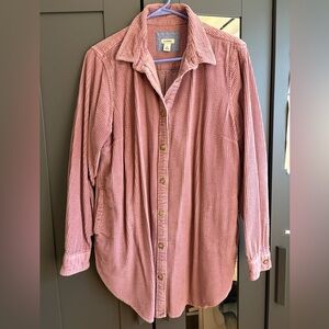 L.L. Bean Mauve Corduroy Shirt